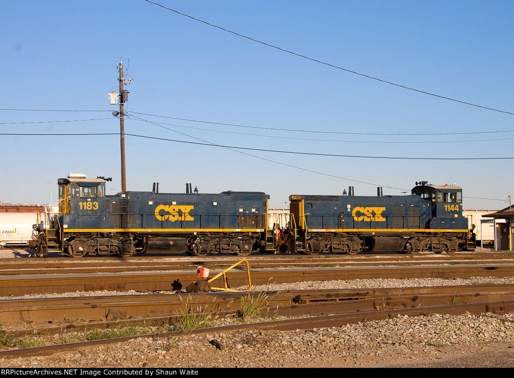 CSX 1183 + 1144  at CSX yard